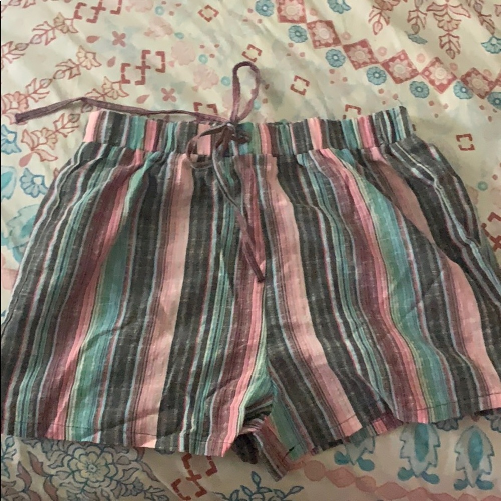 SHEIN women’s beach striped shorts